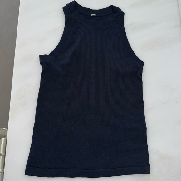 Renew Rib Racer Tank- Navy Blue - Picture 3 of 3